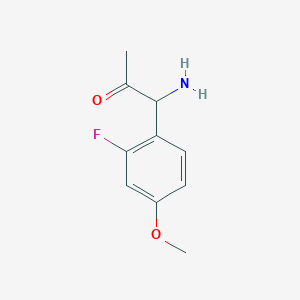 1-Amino-1-(2-fluoro-4-methoxyphenyl)acetone