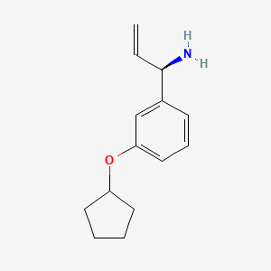 (1R)-1-(3-Cyclopentyloxyphenyl)prop-2-enylamine