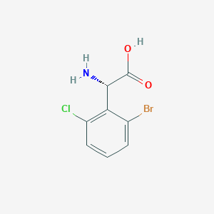 (S)-2-Amino-2-(2-bromo-6-chlorophenyl)aceticacidhcl