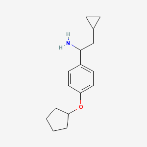 1-(4-Cyclopentyloxyphenyl)-2-cyclopropylethylamine