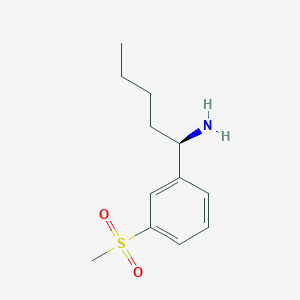 (R)-1-(3-(Methylsulfonyl)phenyl)pentan-1-aminehcl