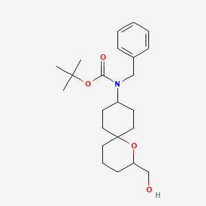 tert-Butyl benzyl(2-(hydroxymethyl)-1-oxaspiro[5.5]undecan-9-yl)carbamate