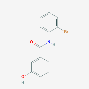 molecular formula C13H10BrNO2 B13048205 N-(2-Bromophenyl)-3-hydroxybenzamide 