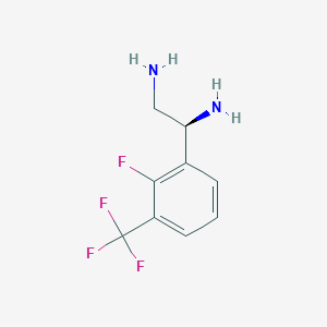 (1S)-1-[2-fluoro-3-(trifluoromethyl)phenyl]ethane-1,2-diamine