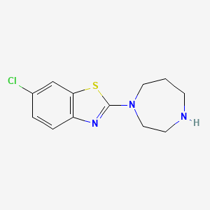 molecular formula C12H14ClN3S B1304824 6-氯-2-(1,4-二氮杂环-1-基)-1,3-苯并噻唑 CAS No. 348134-09-8
