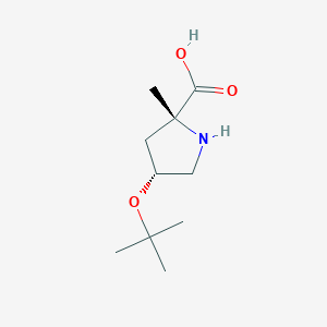 (2R,4R)-4-(Tert-butoxy)-2-methylpyrrolidine-2-carboxylic acid