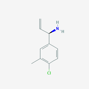 (1R)-1-(4-Chloro-3-methylphenyl)prop-2-enylamine