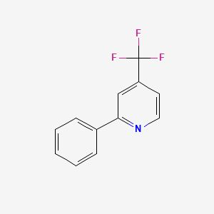 molecular formula C12H8F3N B13048259 2-Phenyl-4-(trifluoromethyl)pyridine 