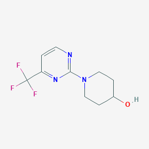 molecular formula C10H12F3N3O B1304826 1-(4-(三氟甲基)嘧啶-2-基)哌啶-4-醇 CAS No. 401930-07-2