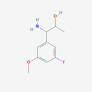 1-Amino-1-(3-fluoro-5-methoxyphenyl)propan-2-OL