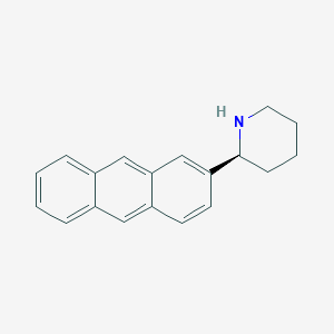 molecular formula C19H19N B13048273 (2S)-2-(2-Anthryl)piperidine 