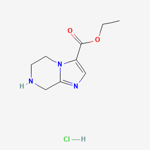 Ethyl 5,6,7,8-tetrahydroimidazo[1,2-A]pyrazine-3-carboxylate hcl