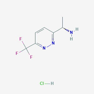 (S)-1-(6-(trifluoromethyl)pyridazin-3-yl)ethan-1-amine hydrochloride