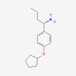 (1S)-1-(4-Cyclopentyloxyphenyl)butylamine