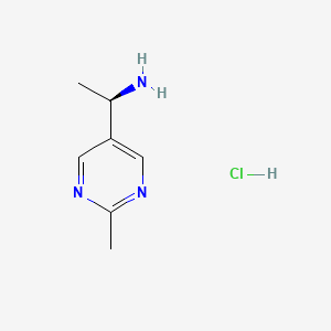 (R)-1-(2-Methylpyrimidin-5-YL)ethan-1-amine hcl