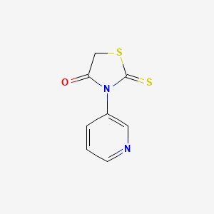 molecular formula C8H6N2OS2 B1304836 3-(吡啶-3-基)-2-硫代亚甲基-1,3-噻唑烷-4-酮 CAS No. 99419-73-5