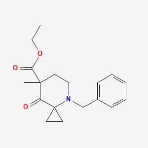 Ethyl 4-benzyl-7-methyl-8-oxo-4-azaspiro[2.5]octane-7-carboxylate