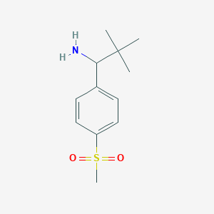 2,2-Dimethyl-1-(4-(methylsulfonyl)phenyl)propan-1-aminehcl