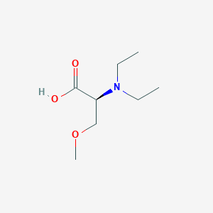 molecular formula C8H17NO3 B13048388 N,N-Diethyl-O-methyl-L-serine 