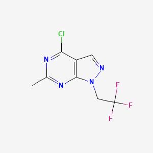 4-Chloro-6-methyl-1-(2,2,2-trifluoroethyl)-1H-pyrazolo[3,4-D]pyrimidine