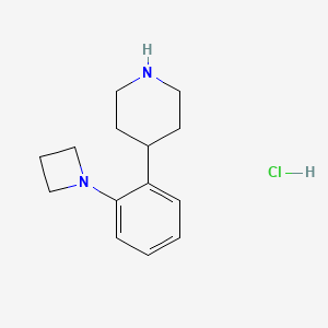 4-(2-(Azetidin-1-YL)phenyl)piperidine hcl