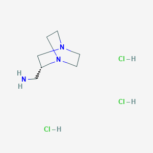 (R)-(1,4-Diazabicyclo[2.2.2]octan-2-YL)methanamine 3hcl