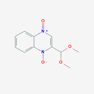 molecular formula C11H12N2O4 B1304849 2-(二甲氧基甲基)喹喔啉 1,4-二氧化物 CAS No. 32065-66-0