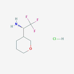 (1S)-2,2,2-Trifluoro-1-(tetrahydro-2H-pyran-3-YL)ethan-1-amine hcl