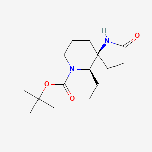 tert-butyl (5S,10R)-10-ethyl-2-oxo-1,9-diazaspiro[4.5]decane-9-carboxylate