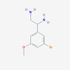 1-(5-Bromo-3-methoxyphenyl)ethane-1,2-diamine