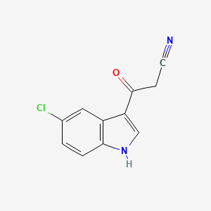 3-(5-chloro-1H-indol-3-yl)-3-oxopropanenitrile