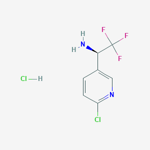 (R)-1-(6-Chloropyridin-3-YL)-2,2,2-trifluoroethan-1-amine hcl