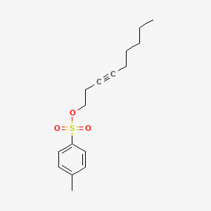 molecular formula C16H22O3S B13048594 Non-3-ynyl 4-methylbenzenesulfonate 