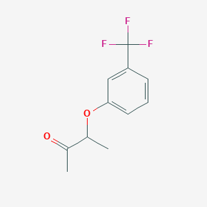 molecular formula C11H11F3O2 B1304861 3-[3-(三氟甲基)苯氧基]-2-丁酮 CAS No. 338975-95-4