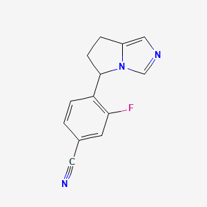 4-(6,7-Dihydro-5h-pyrrolo[1,2-c]imidazol-5-yl)-3-fluorobenzonitrile