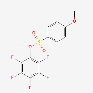 molecular formula C13H7F5O4S B1304872 2,3,4,5,6-五氟苯基 4-甲氧基苯磺酸酯 CAS No. 663175-94-8