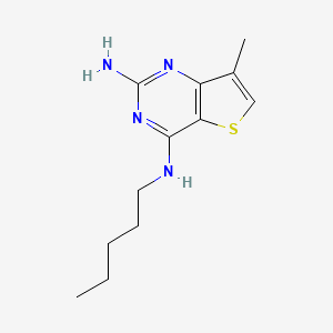 7-Methyl-N4-pentylthieno[3,2-D]pyrimidine-2,4-diamine