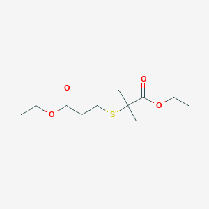 Ethyl 2-[(3-ethoxy-3-oxopropyl)sulfanyl]-2-methylpropanoate