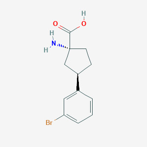 (1R,3R)-1-Amino-3-(3-bromophenyl)cyclopentane-1-carboxylic acid