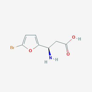 (3R)-3-Amino-3-(5-bromofuran-2-YL)propanoic acid