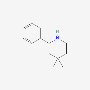 molecular formula C13H17N B13048798 5-Phenyl-6-azaspiro[2.5]octane 