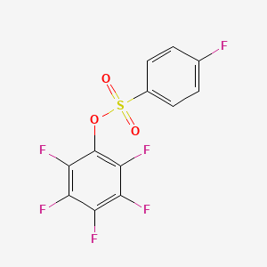 molecular formula C12H4F6O3S B1304880 2,3,4,5,6-Pentafluorophenyl 4-fluorobenzenesulfonate CAS No. 885950-58-3