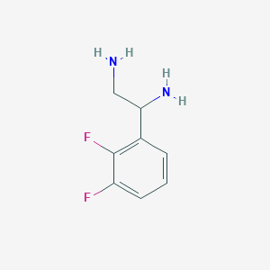 molecular formula C8H10F2N2 B13048808 1-(2,3-Difluorophenyl)ethane-1,2-diamine 