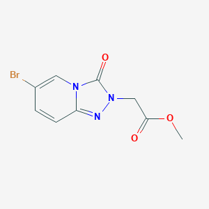 molecular formula C9H8BrN3O3 B13048809 Methyl 2-(6-bromo-3-oxo-[1,2,4]triazolo[4,3-A]pyridin-2(3H)-YL)acetate 