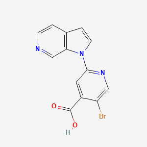 5-Bromo-2-(1H-pyrrolo[2,3-C]pyridin-1-YL)isonicotinic acid