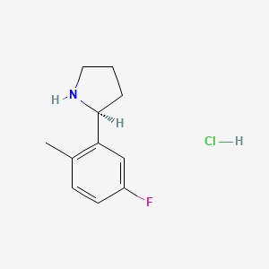 (S)-2-(5-Fluoro-2-methylphenyl)pyrrolidine hcl