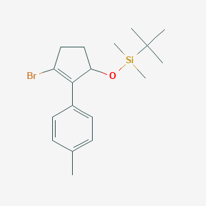 ((3-Bromo-2-(P-tolyl)cyclopent-2-EN-1-YL)oxy)(tert-butyl)dimethylsilane