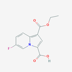 1-(Ethoxycarbonyl)-6-fluoroindolizine-3-carboxylic acid