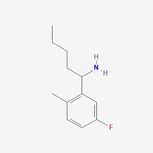 1-(5-Fluoro-2-methylphenyl)pentan-1-amine