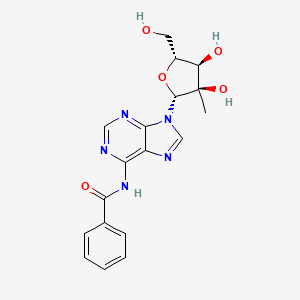 N-(9-((2R,3R,4R,5R)-3,4-Dihydroxy-5-(hydroxymethyl)-3-methyltetrahydro furan-2-YL)-9H-purin-6-YL)benzamide